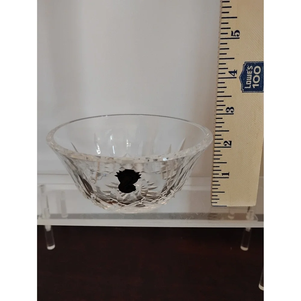 Waterford Crystal Small Nut Candy Bowl Handmade Ireland Cut Glass 4 Inch